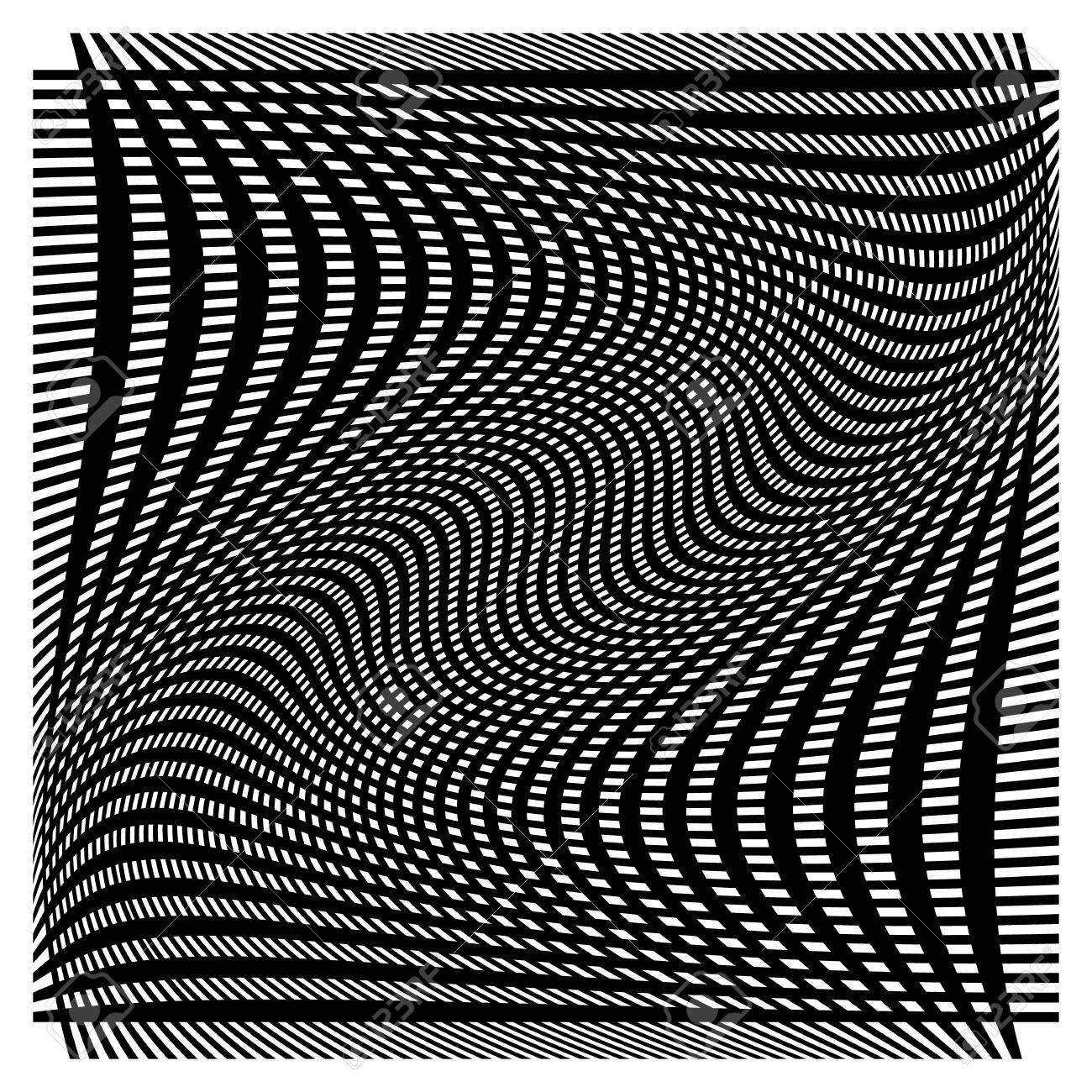 1300x1300 Grid, Mesh With Deformation, Warp Effect