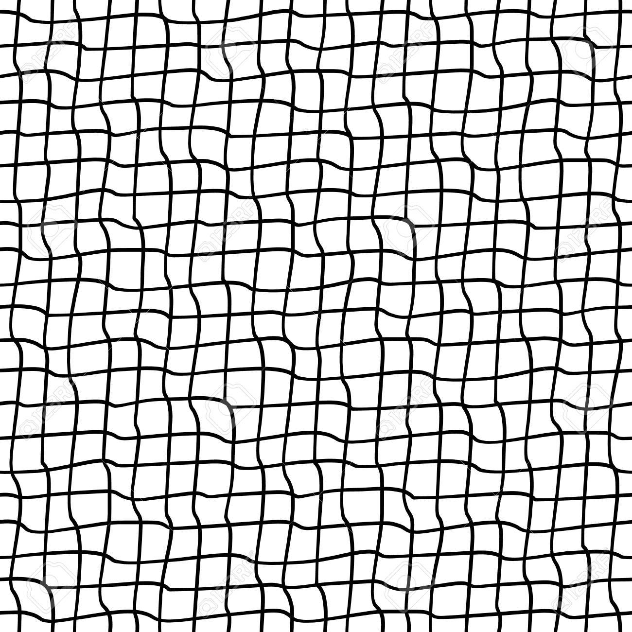1300x1300 Seamless Pattern With Crossed Wavy Lines. Grid Texture Royalty