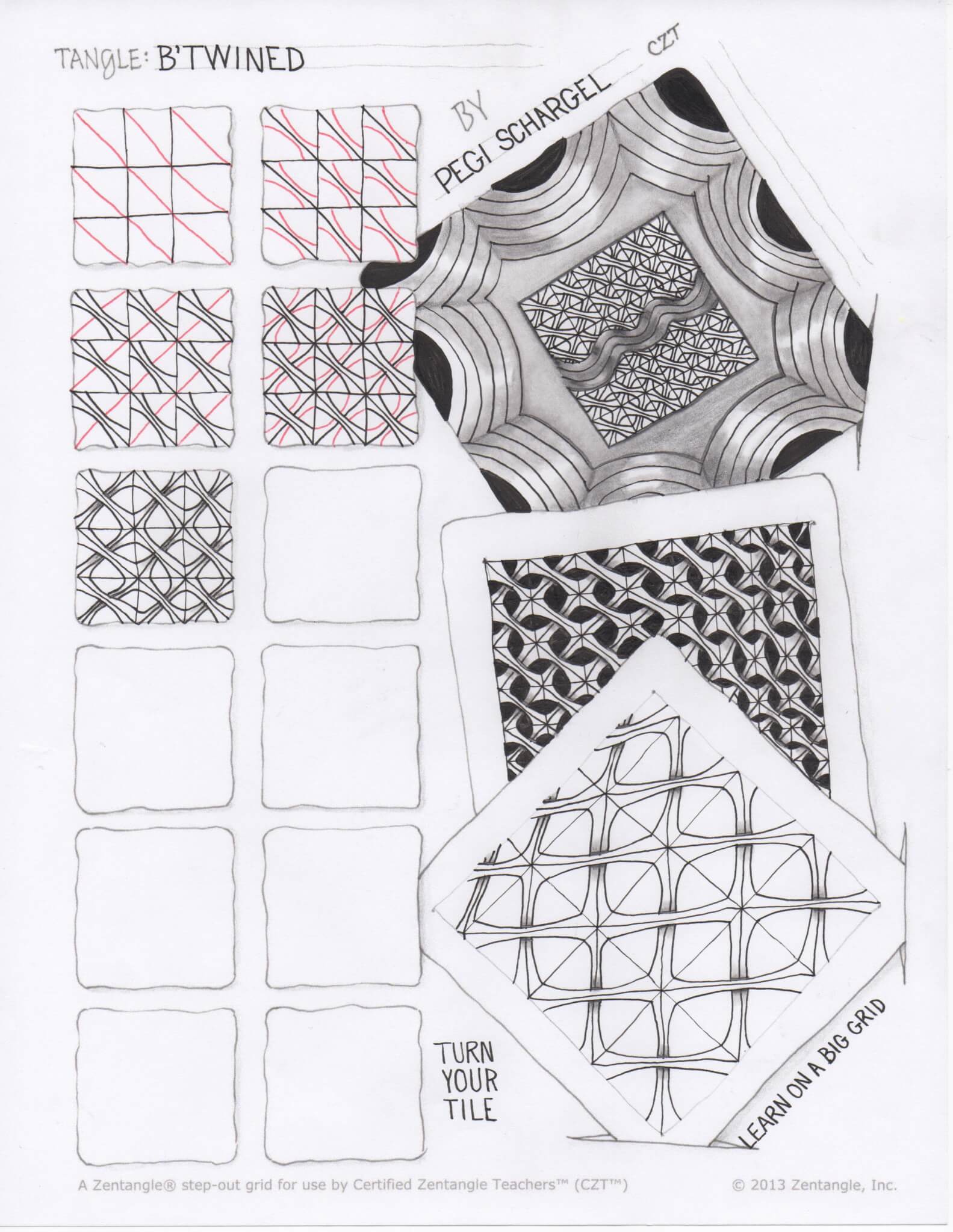 1583x2048 Zentangle B'Twined A New Tangle By Pegi Schargel, Czt Do More