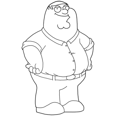 400x400 How To Draw Peter Griffin From Family Guy Step By Step Drawing