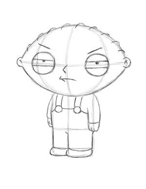 300x388 How To Draw Stewie Griffin