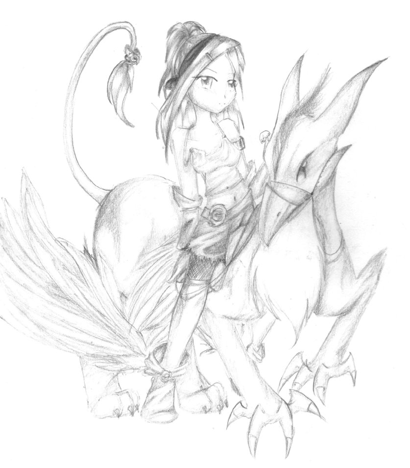 837x954 Griffon Rider By Byakkuyo