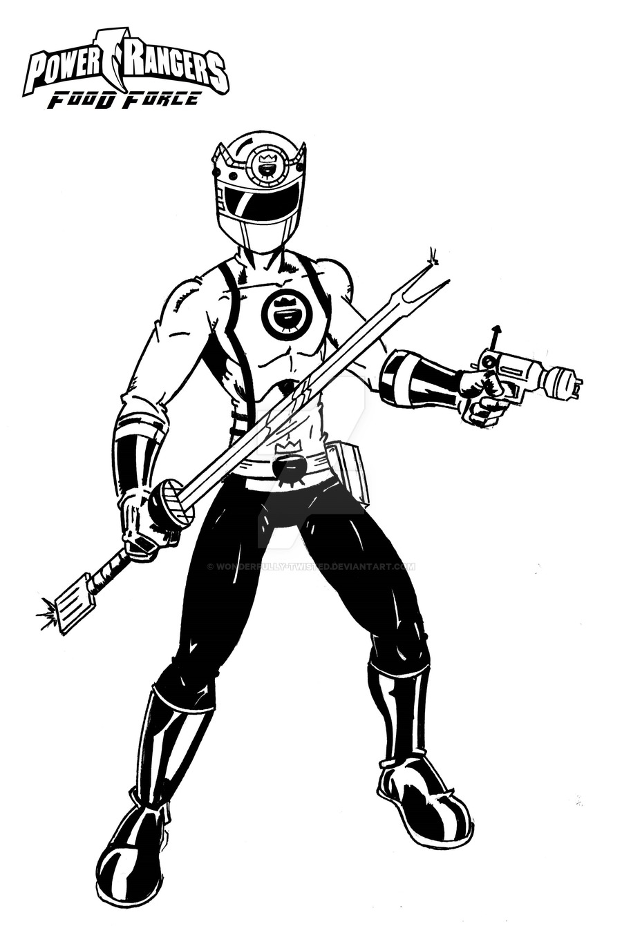 900x1341 Power Rangers Food Force Grill King Red By Wonderfully Twisted