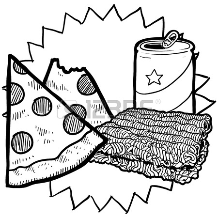 450x450 Doodle Style Gooey Grilled Cheese Sandwich Illustration In Vector