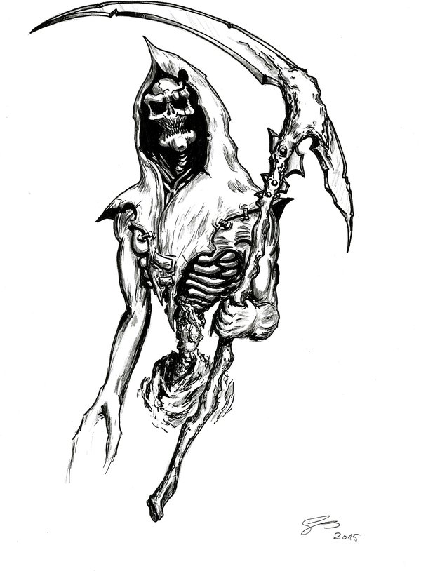 600x814 Grim Reaper Tattoo Design Idea By Samael Sh0 To 5