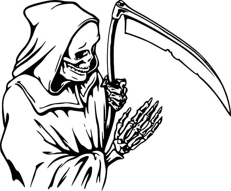 800x660 Grim Reaper Sticker Stickers By Reverseclothing Redbubble