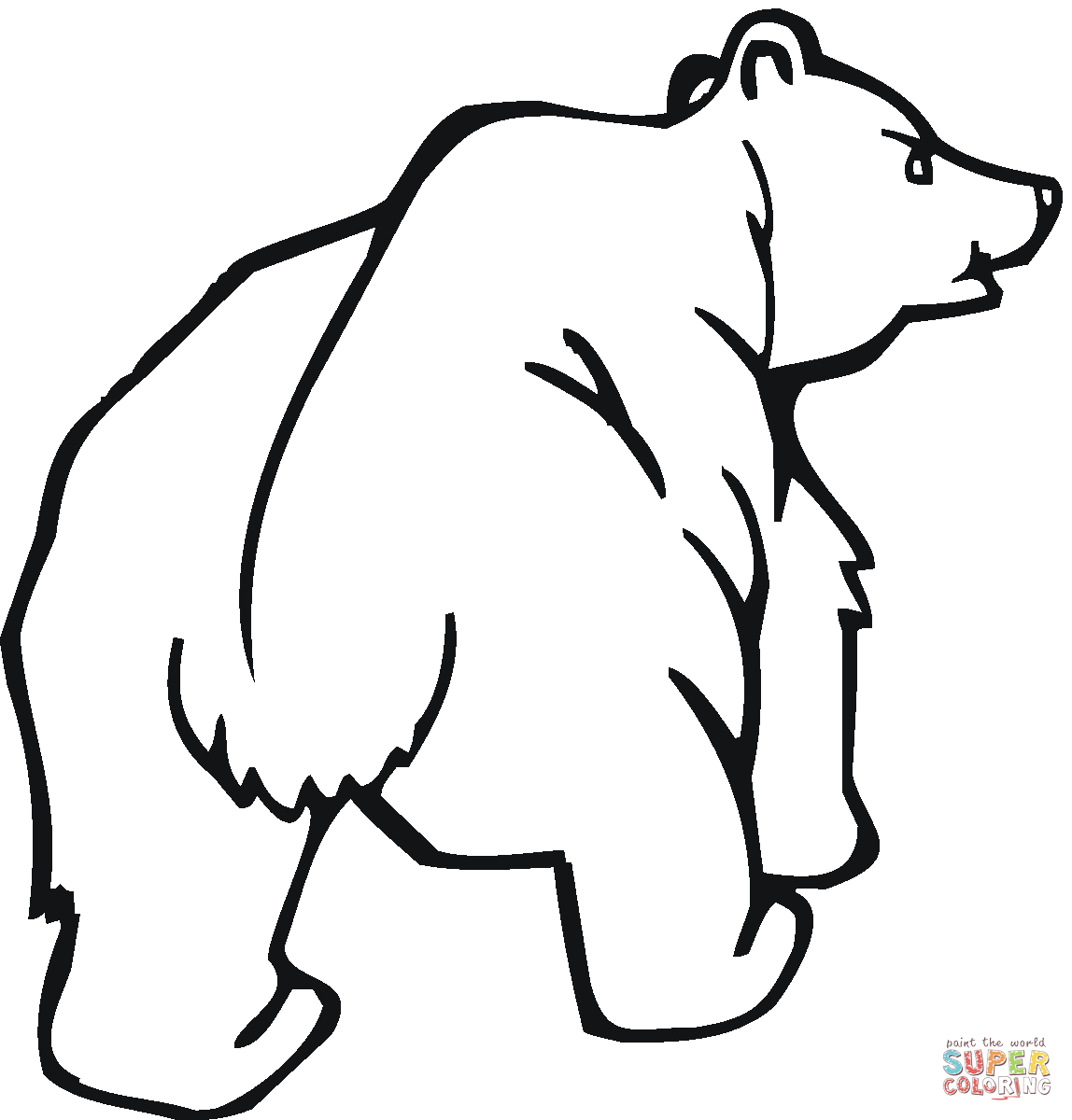 1148x1200 Grizzly Bear 7 Coloring Page Free Printable Coloring Pages