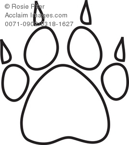 268x300 Grizzly Bear Paw Print Clipart Clipart Panda
