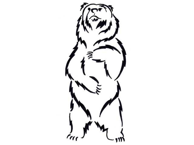 Grizzly Bear Drawing Standing at GetDrawings | Free download