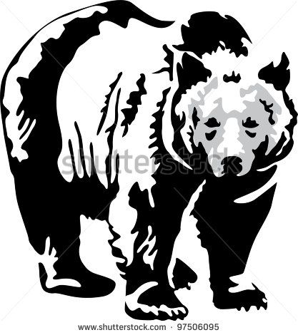 417x470 The Best Bear Stencil Ideas On Bear Template, Bear