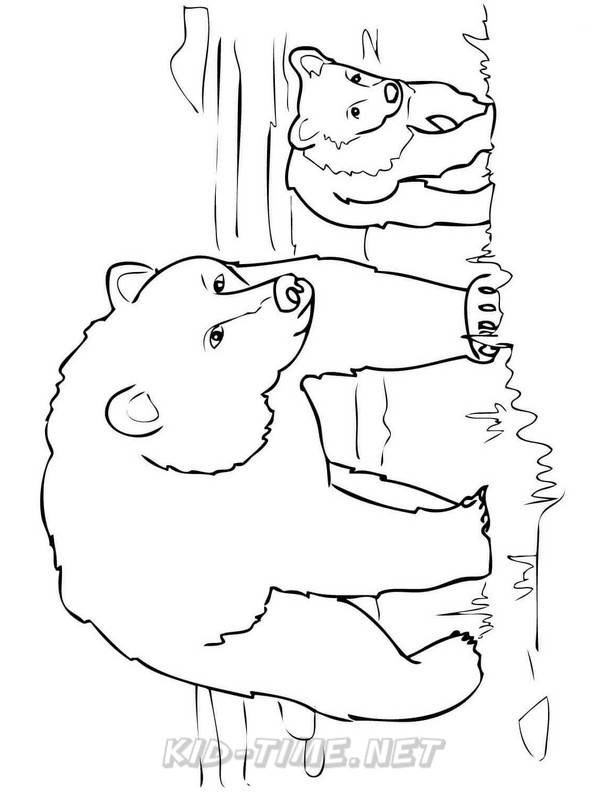 612x792 Grizzly Bear Coloring Pages 072.jpg Kids Time Free Coloring Book