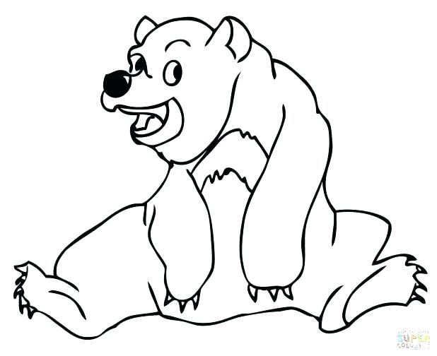 618x504 Grizzly Bear Coloring Pages 39 Packed With Bear Coloring Pages