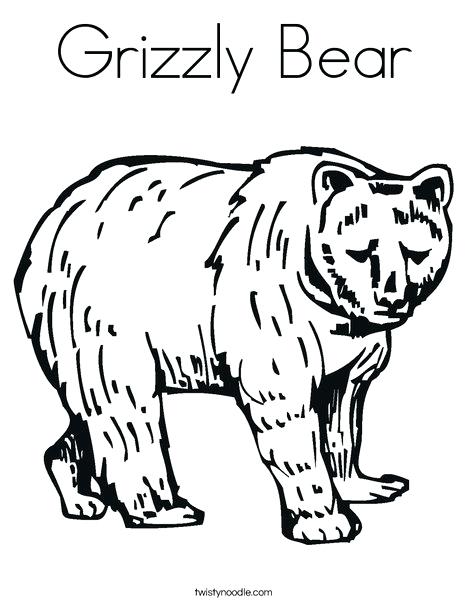 468x605 Grizzly Bear Coloring Pages Grizzly Bear Coloring Page Printable