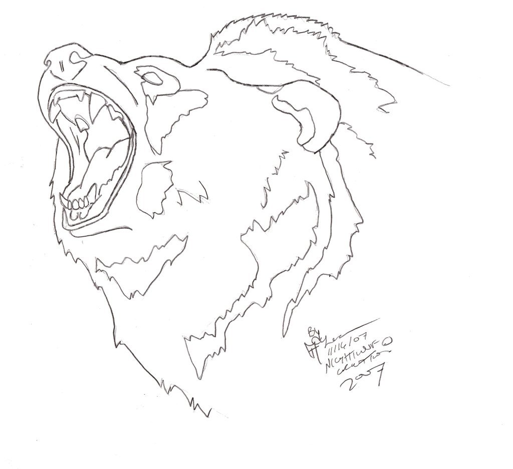 1024x935 Grizzly Tattoo Concept 1 By Taralupe