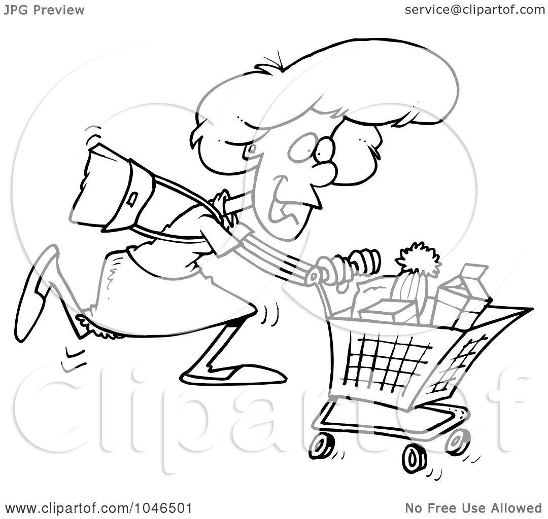 1080x1024 Grocery Shopping Clip Art