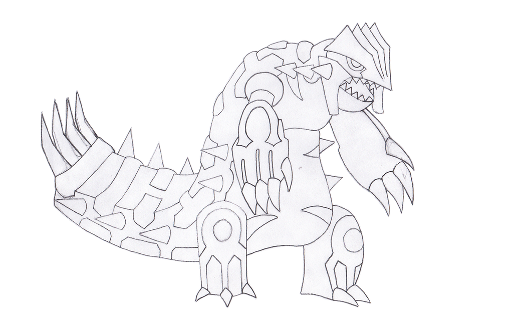 1024x663 Primal Groudon Sketch By Boomkey