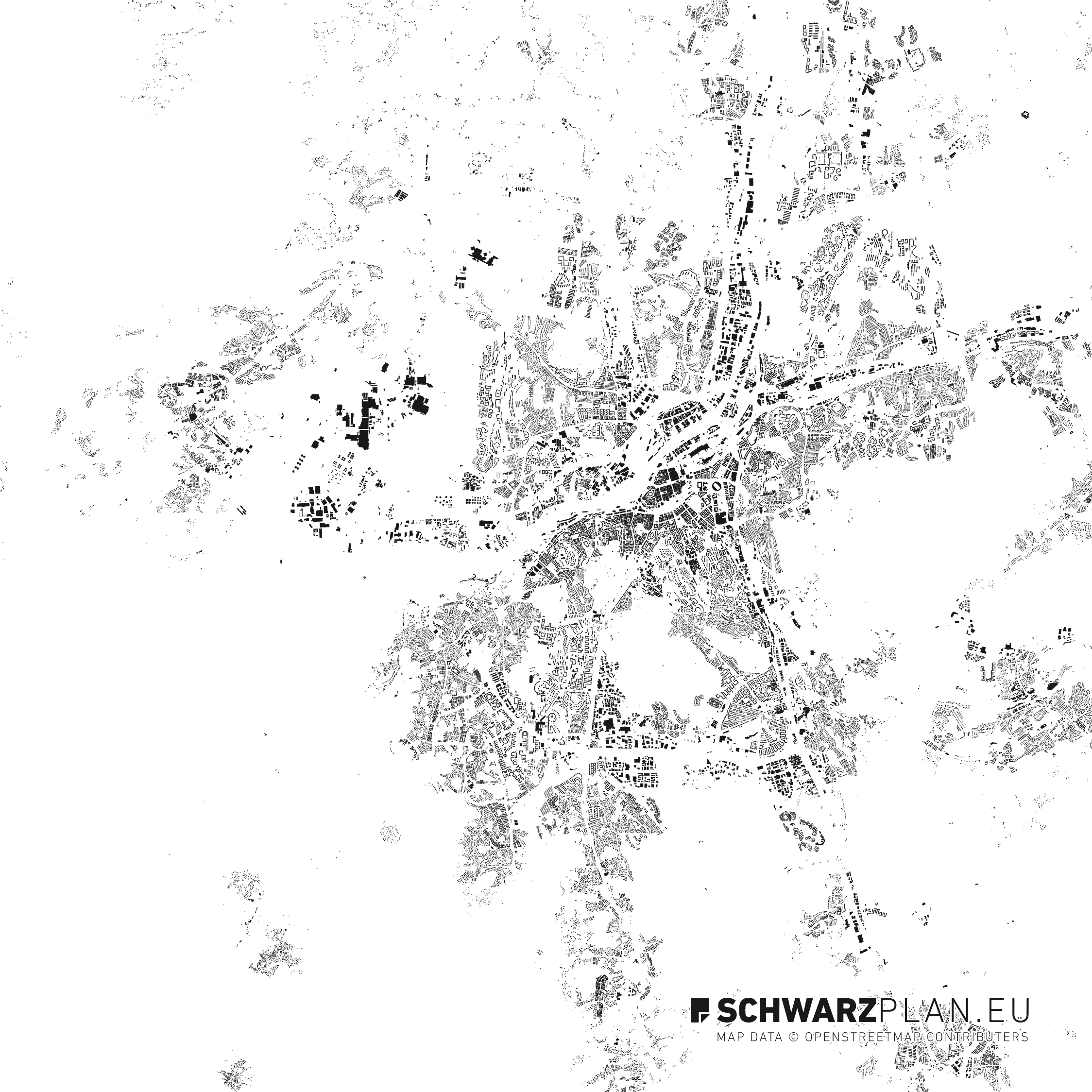 2248x2248 Site Plan Amp Figure Ground Plan Of Goteborg For Download As Pdf