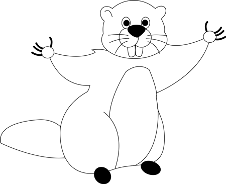 450x366 How To Draw Cartoon Groundhogs And Woodchucks Drawing Tutorial