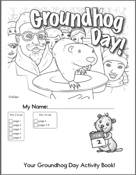 273x350 Groundhog Day Coloring Pages