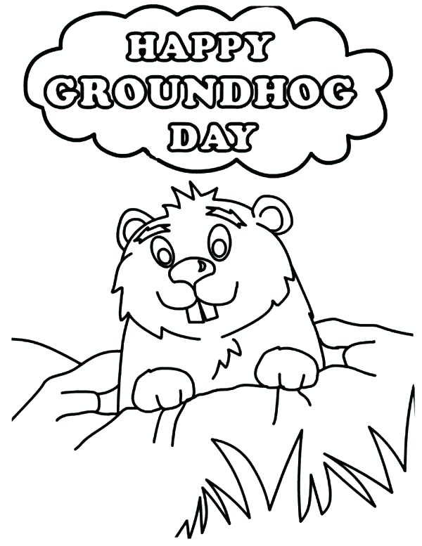 600x777 Here Are Groundhog Coloring Pages Images View Larger Very Best