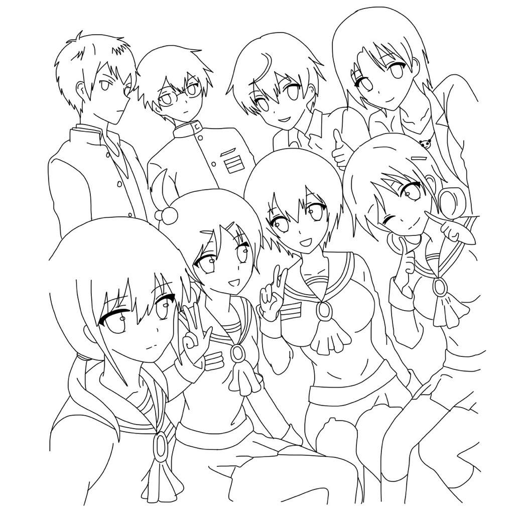 1024x1024 How To Draw The Corpse Party Gang! Anime Amino