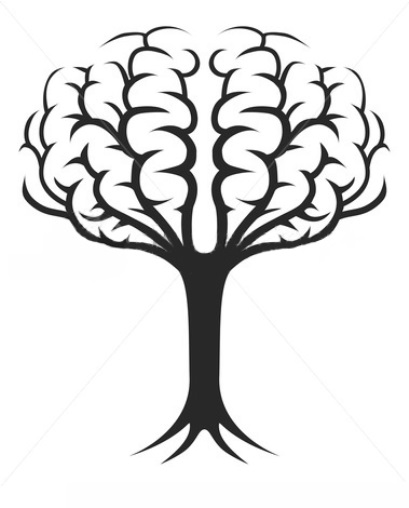409x508 Illustration Of A Tree Growing In The Shape Of A Brain Drawings