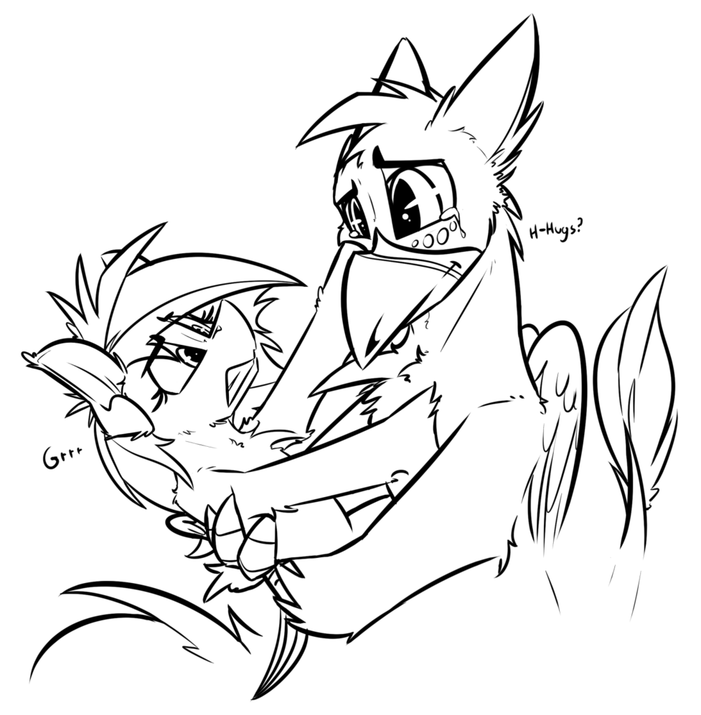 Growling Dog Drawing