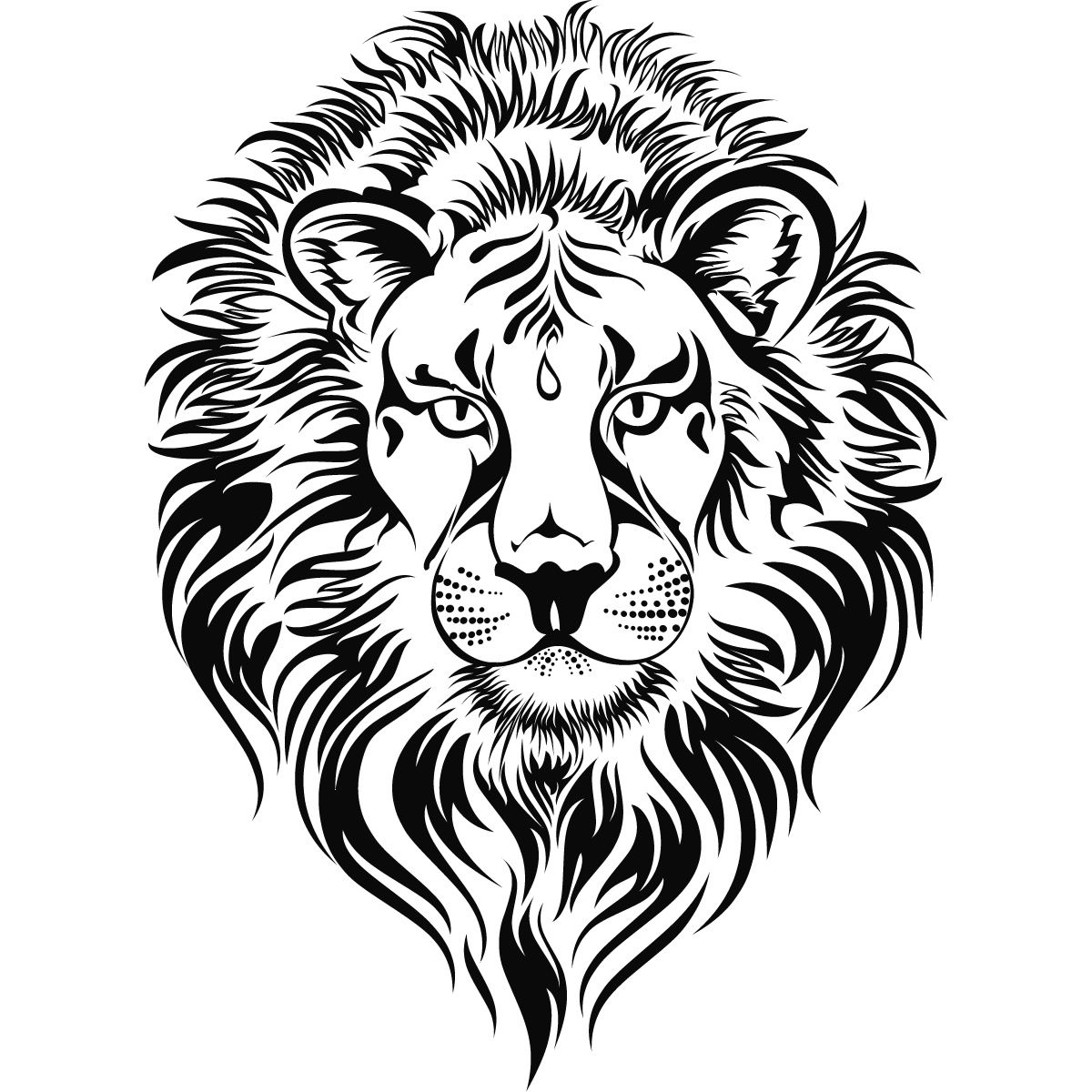 1200x1200 Roaring Lion Head Clip Art Clipart Panda