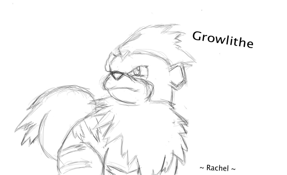 1143x699 Growlithe Sketch By Ravenkibawolf154