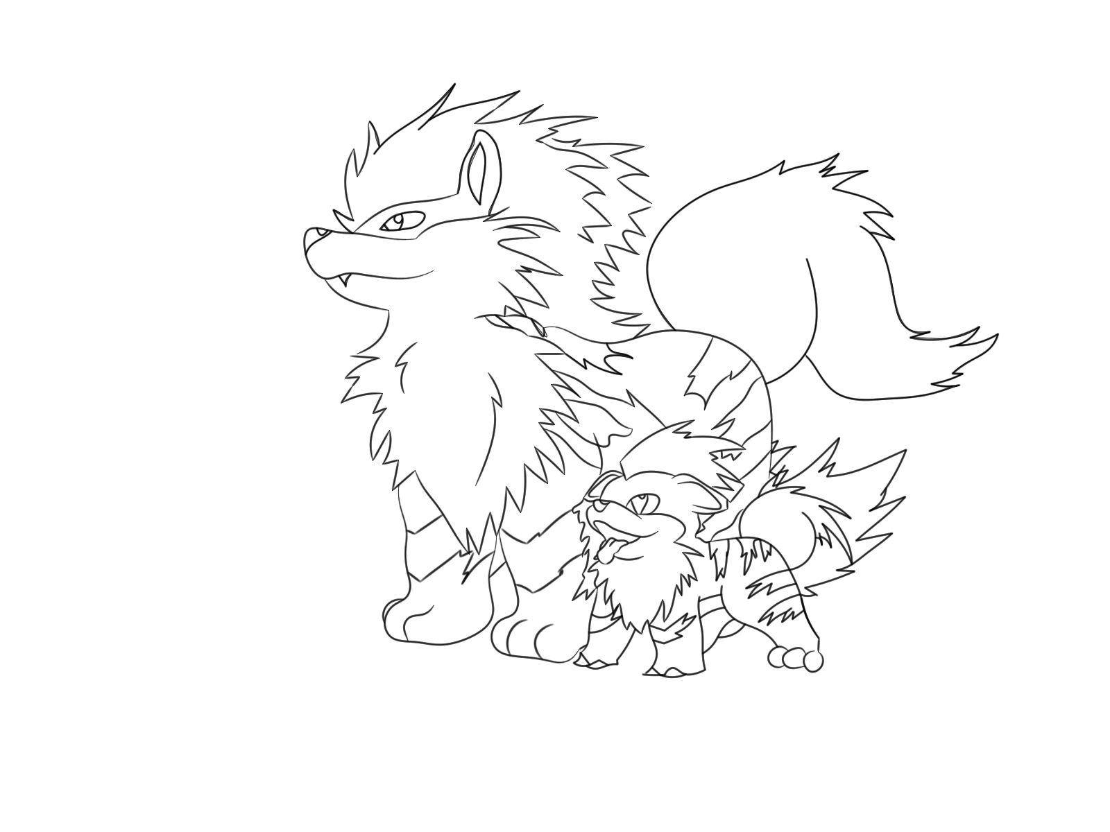 1600x1200 Pokemon Growlithe