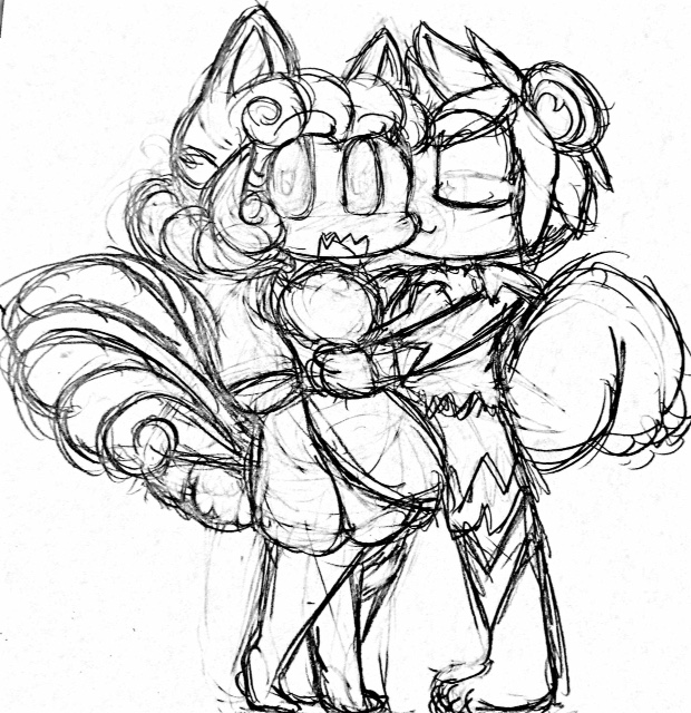 620x640 Vulpix X Growlithe By Emikomarizakuria