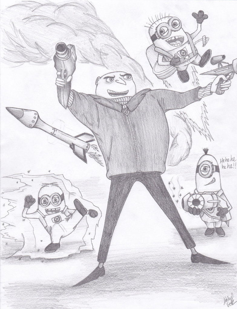 783x1021 Gru And His Minions By Artisticcole