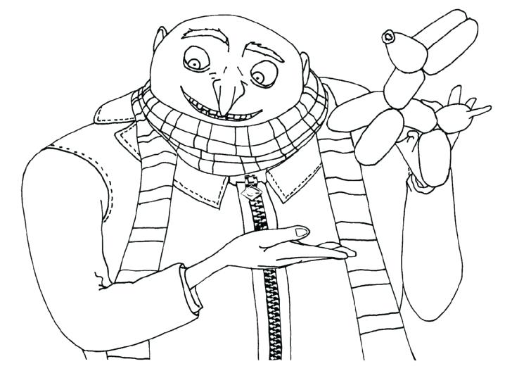 728x520 Gru Coloring Page Genesisar.co
