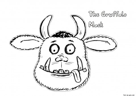 479x338 Printable Cut Out Masker Gruffalo Coloring In Mask