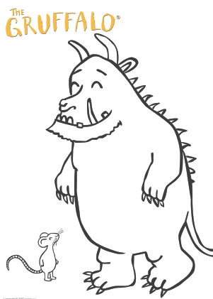 301x421 The Gruffalo Colouring Pages Feeling Crafty Wild