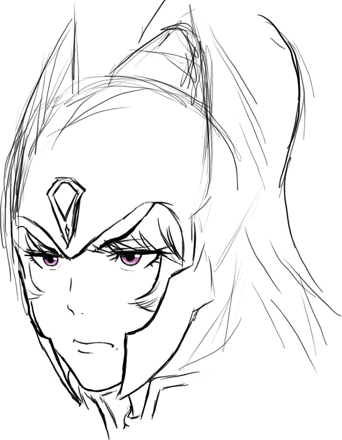 699x899 Grumpy Luna Sketch By Maniac Kagesenshi