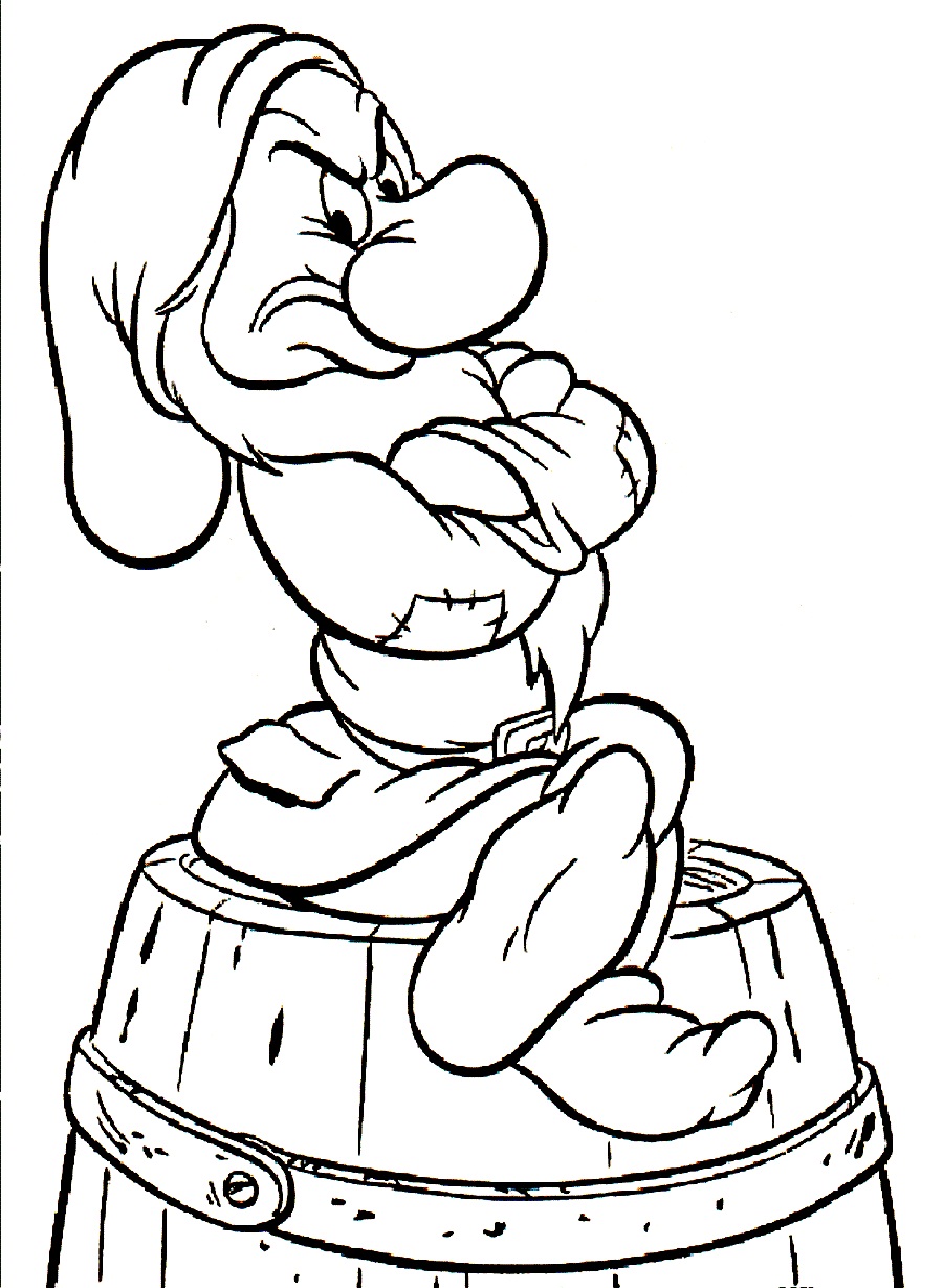 900x1229 Grumpy The Dwarf Coloring Pages Download And Print For Free