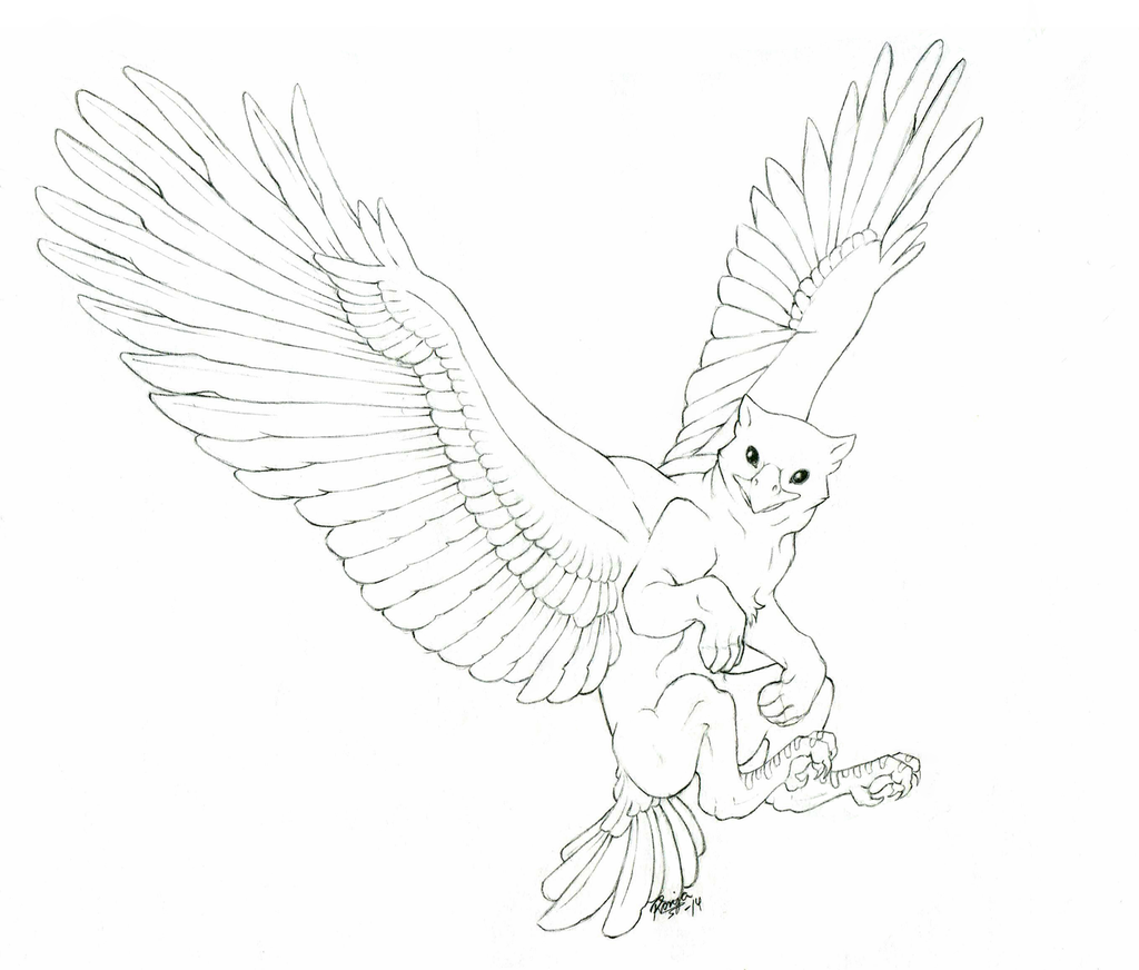 1024x872 Gryphon Drawing (At) By Quicksilvercat