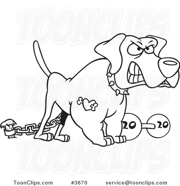 581x600 Cartoon Blacknd White Line Drawing Of Guard Dog