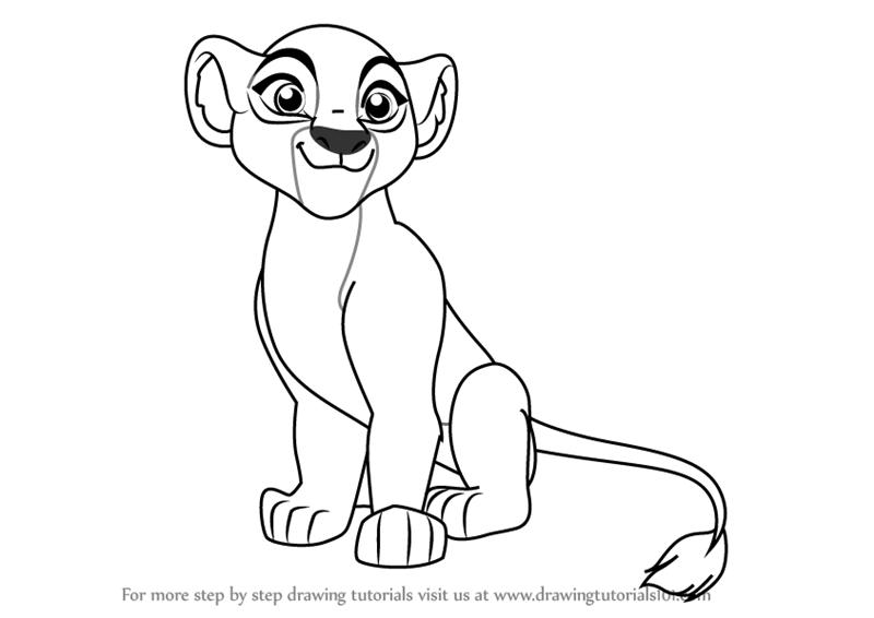 800x566 Learn How To Draw Kiara From The Lion Guard (The Lion Guard) Step