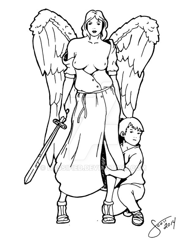 600x776 Guardian Angel By Hassified