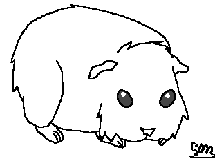 311x230 Guinea Pig Lineart By Nano3spicer