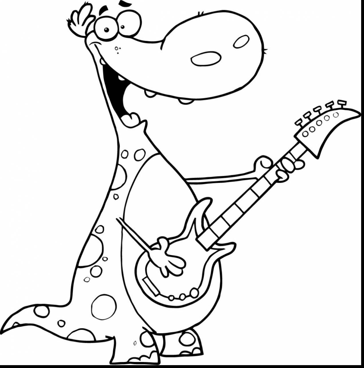 1270x1284 Kermit The Frog Playing Guitar Coloring Page Free Best Pages