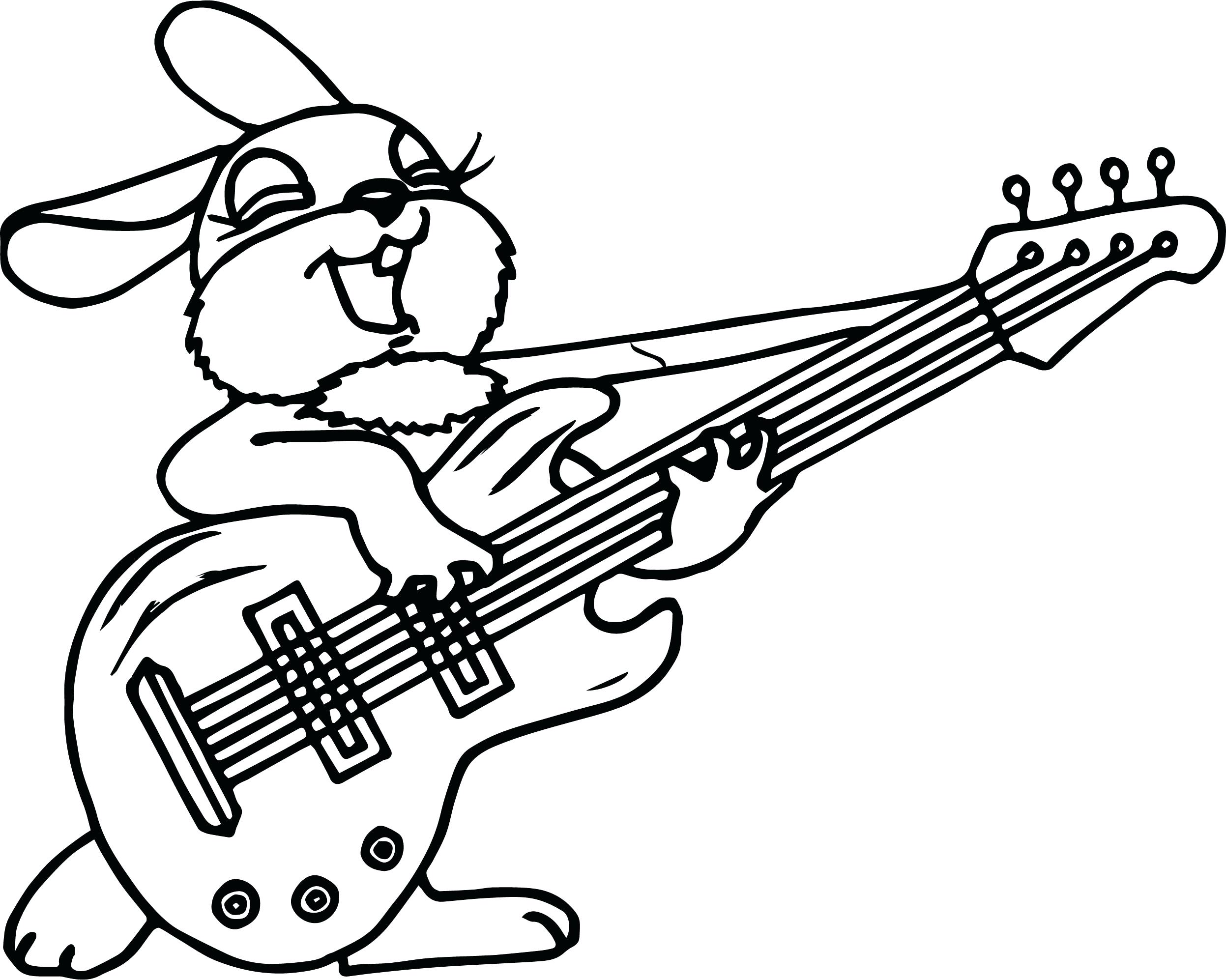2494x1994 Double Bass Guitar Coloring Pages Acoustic Bass Guitar