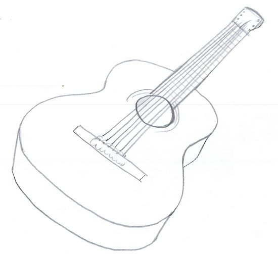 550x503 Drawn Guitar Acoustic Guitar