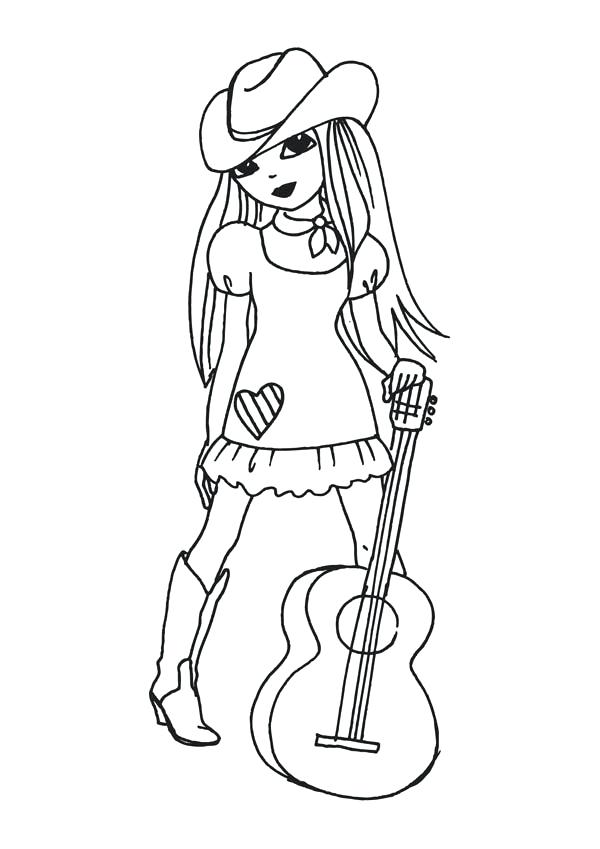 600x849 Full Size Of Guitar Coloring Pages For Kids Girl With Other Free