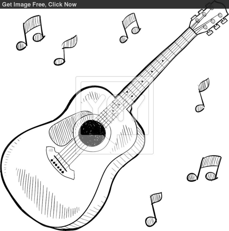 765x772 Free Coloring Pages Of Acoustic Guitar Electric Guitar Coloring