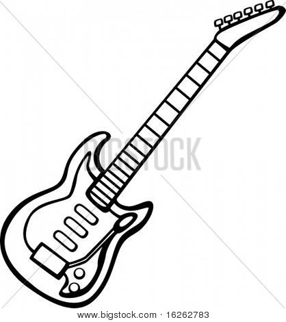 418x470 Drawing Tutorial Learn Colors How To Draw A Guitar Easy Step By