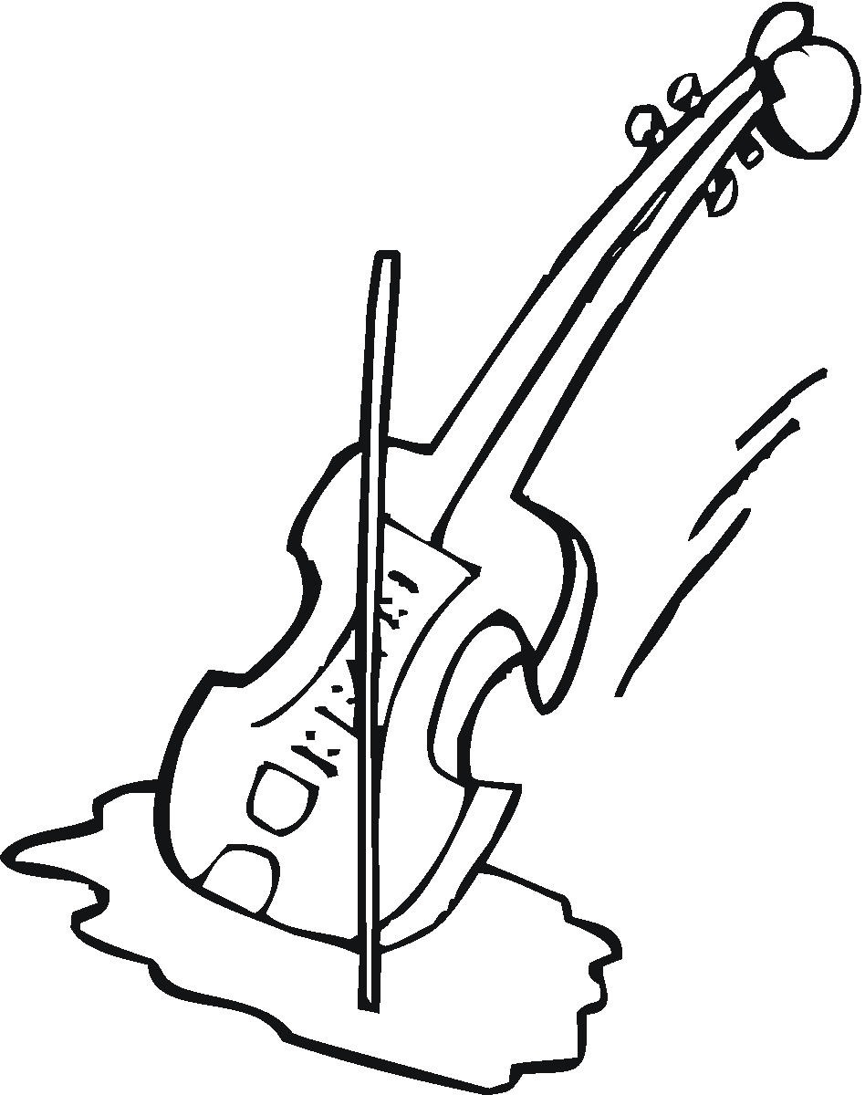 948x1200 Drawn Violinist Outline