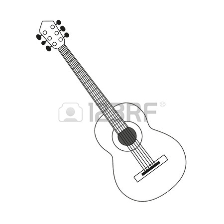 450x450 Guitar Outline Stock Photos. Royalty Free Business Images